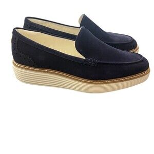 Cole Haan ØriginalGrand Platform Venetian Loafer‎ Womens 10B Navy Blue
